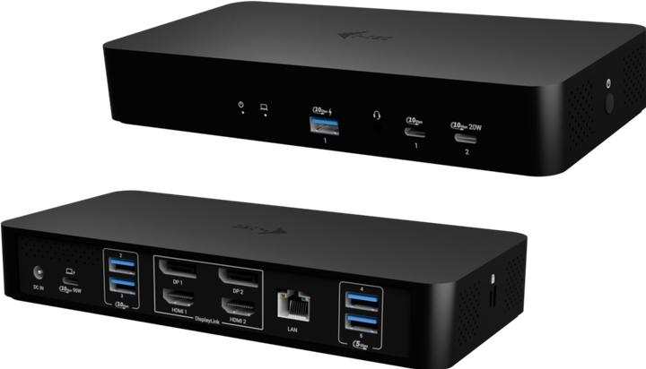Produktbild i-tec USB-C/A Intelligent Dual DS+PD100W, Universal (USB-C, 9 Ports)