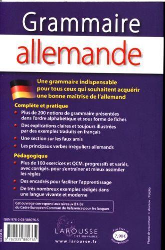 Produktbild Grammaire allemande (Collectif, Französisch)