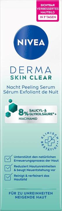 Actual product image NIVEA Derma Skin Clear Night Peel Ser (new) 40 ml (40 ml)