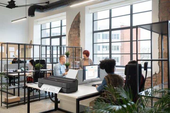 Actual product image HP DesignJet Studio Steel 24" large format printer (Ink, Black and white)