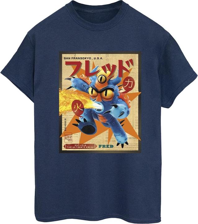Disney Big Hero 6 Baymax Fred Newspaper TShirt (3XL)