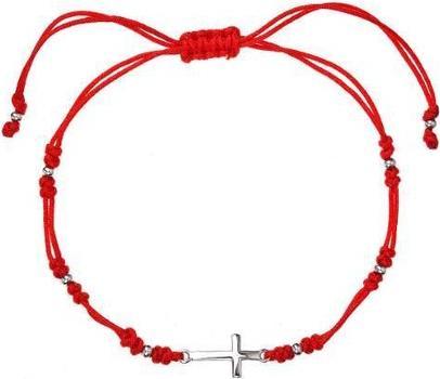 Produktbild Evolution Group Red kabbalah bracelet with cross 13023.3 red