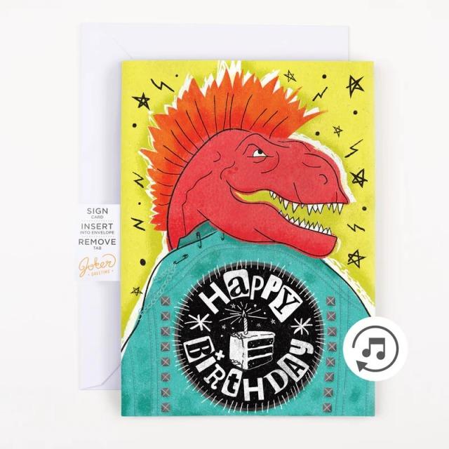 Immagine prodotto Joker Greeting Biglietto musicale infinito Compleanno Punk Rock - (1 pz.)