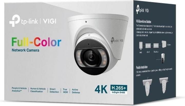 Immagine prodotto TP-Link INSIGHT S485, Telecamera di sicurezza CCTV, Esterno, Cablato, 107 m, 120 dB, Soffitto (3840 x 2160 pixel)