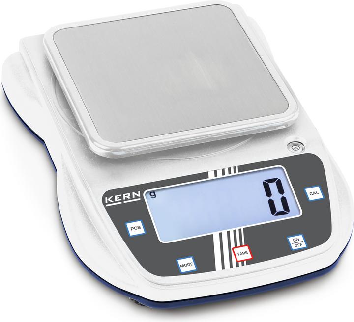 Produktbild Kern Präzisionswaage, vielfältig einsetzbar, bis 3000 g, Ablesbar 1 g, 120x120mm