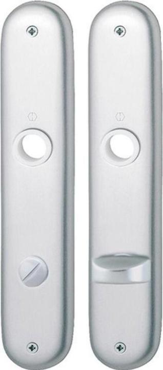 Produktbild Hoppe Langschildpaar 273P F1 / naturfarbig F1 SK/OL 78 mm (Türschildgarnitur)