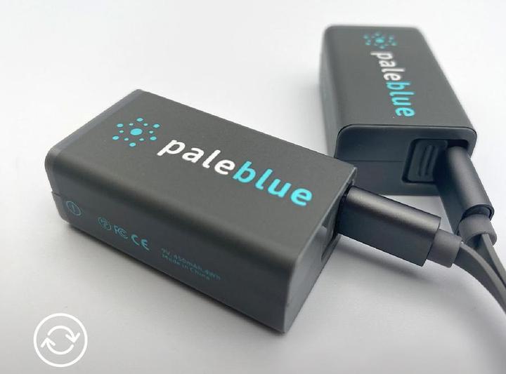 Actual product image Pale Blue PB-9V (2 pcs., 9V Block, 500 mAh)
