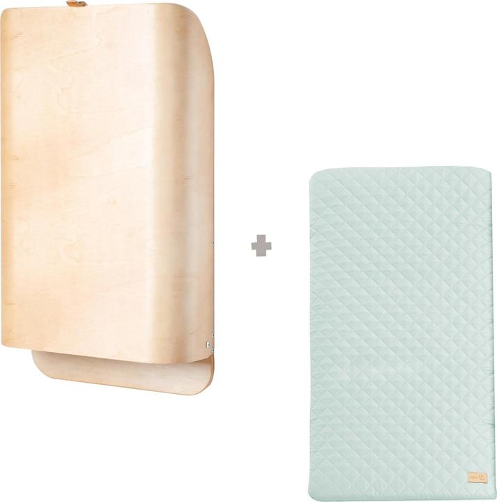 Actual product image Roba Wall-mounted changing shelf incl. changing mat Style Frosty green