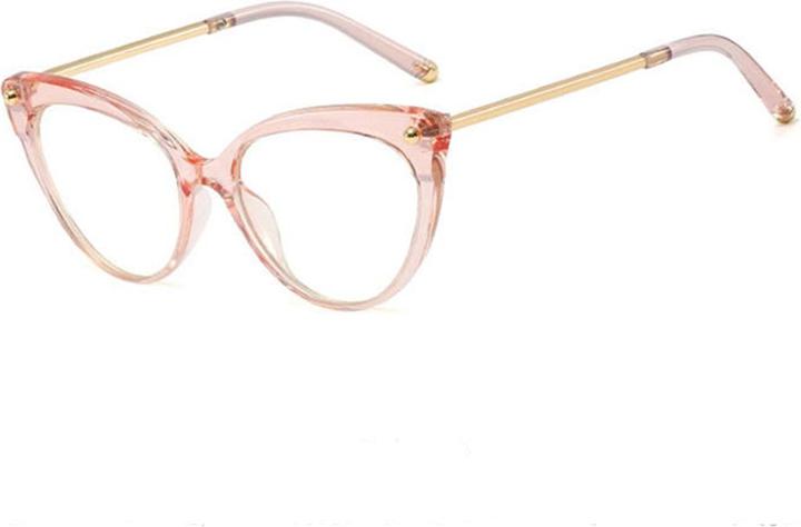 Techsuit - Anti-Blue Light Glasses Reflex TR90 (F93308) - Cat Eye - Clear Pink