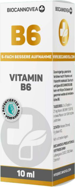 Actual product image Biocannovea Vitamin B6 (1 Piece, Droplet, 52 g)