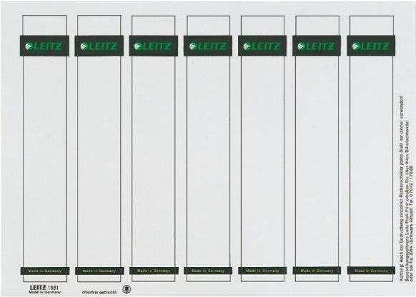 Immagine prodotto Leitz Etichetta dorsale per inserimento cartellina, 31 x 190 mm, cartone, grigio 130 g/m², corta, larga