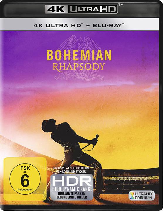 Bohemian Rhapsody (4k Blu-ray, 2018, Inglese, Francese, Polacco, Tedesco, Giapponese, Italiano, Spagnolo)
