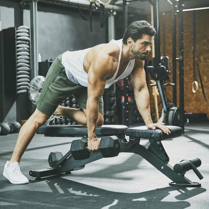 Produktbild Gorilla Sports Verstellbare Hantelbank