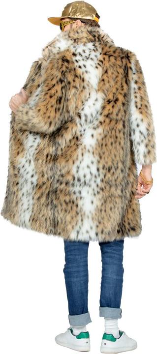Actual product image Wilbers Men's Fur Coat, Pimp Panther, long (L)