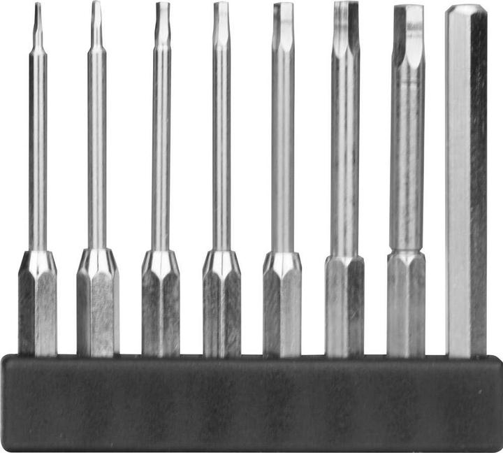 Actual product image Donau Mini bit assortment hexagon long 8 pcs. (0,7/0,9/1,3/1,5/2,0/2,5/3,0/4,0 mm)