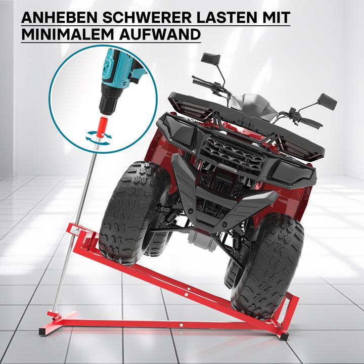 Image du produit Wiltec Adaptateur Visseuse sans fil pour Lève-Autoportée Levage rapide Tracteur-tondeuse Mandrin (Tracteur de pelouse, Support pour machines de jardinage)