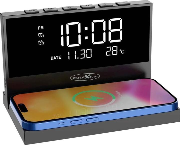 Actual product image Reflexion ACW2188 Clock radio wireless charging