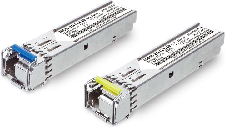 Actual product image Planet SFP Transceiver TX:1550nm RX:1310nm,DDM