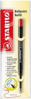 Actual product image STABILO Ballpoint Refill Ballpoint Pen Large Capacity Refill (Refill, Red, 0.50 mm)