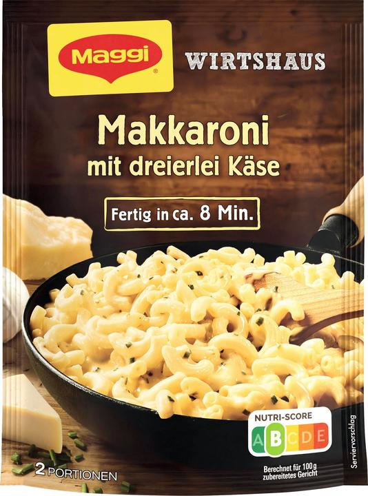 Produktbild Maggi Wirtshaus Makkaroni mit dreierlei Käse (170 g)