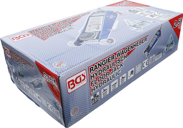 Produktbild BGS Rangier-Wagenheber hydraulisch Aluminium-Stahl-Konstruktion 2,5 t