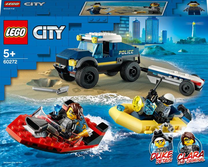 Actual product image LEGO City Transport of the Police Boat (60272, LEGO City)