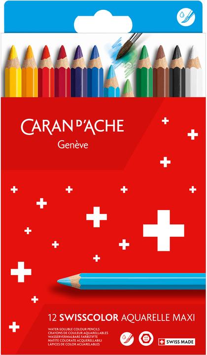 Caran d'Ache Swisscolor Maxi (Mehrfarbig, 12 x)