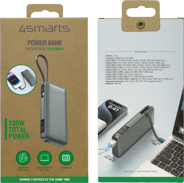 Actual product image 4smarts Enterprise (20000 mAh, 130 W, 74 Wh)