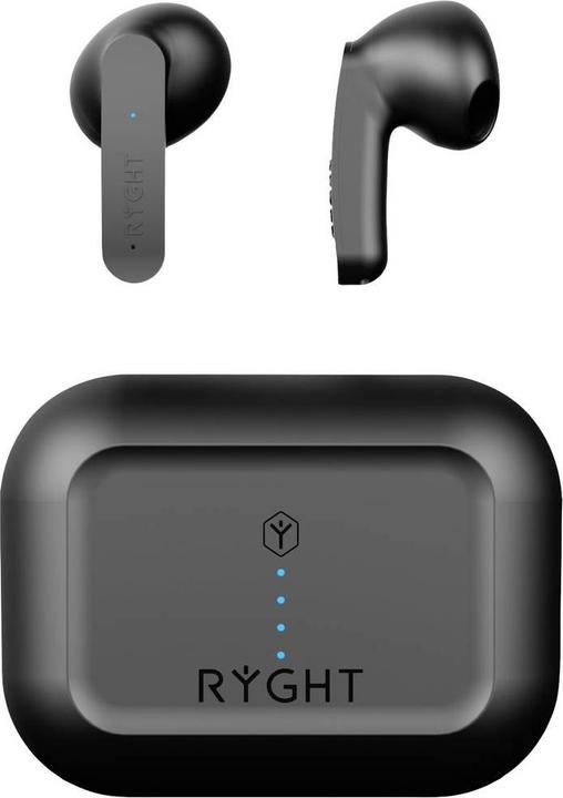 Produktbild Ryght MINO In Ear Headset Bluetooth® Stereo Schwarz Mikrofon-Rauschunterdrückung Batterieladeanzei (ANC, Kabelgebunden)