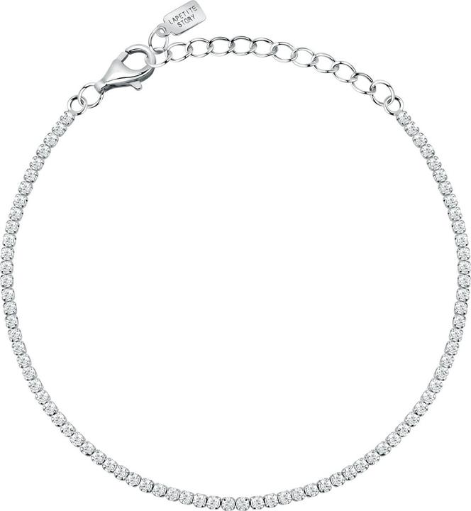 La Petite Story Silver tennis bracelet with clear zircons Silver LPS05AWV31 (16 cm, 925er Silber)