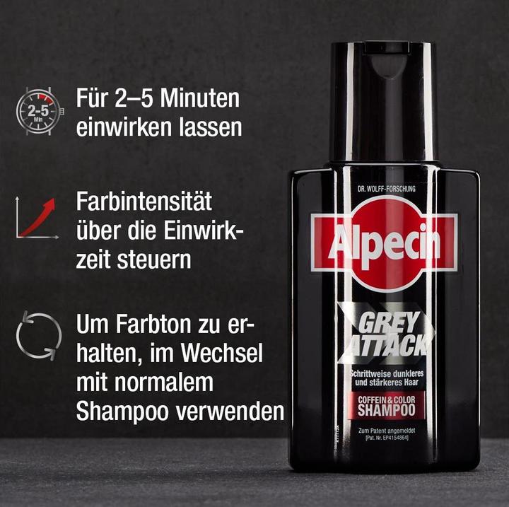 Immagine prodotto Alpecin Attacco grigio (200 ml, Shampoo liquido)