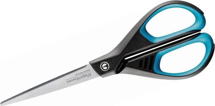 Magni Maped M468210 - Schere Essentials Soft symmetrisch, 17 cm, schwarz/blau (17 cm)