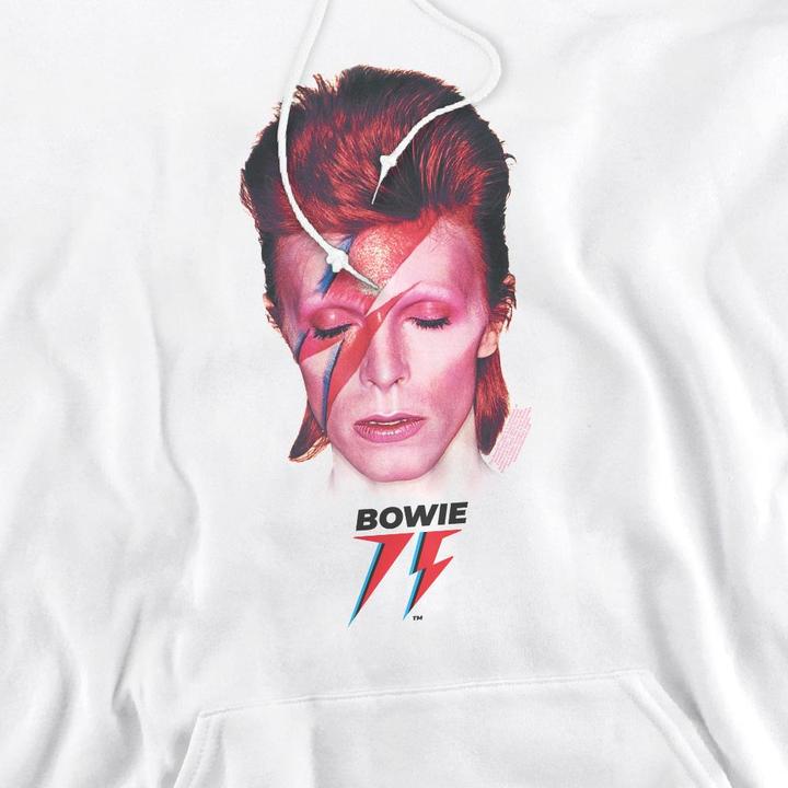 Immagine prodotto David Bowie Aladdin Sane '75 Felpa con Cappuccio Uomo (L)