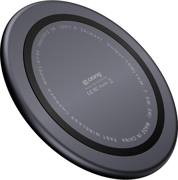 Actual product image Crong charger Induction 3 A (CRG-PS15W-BLK) (15 W)