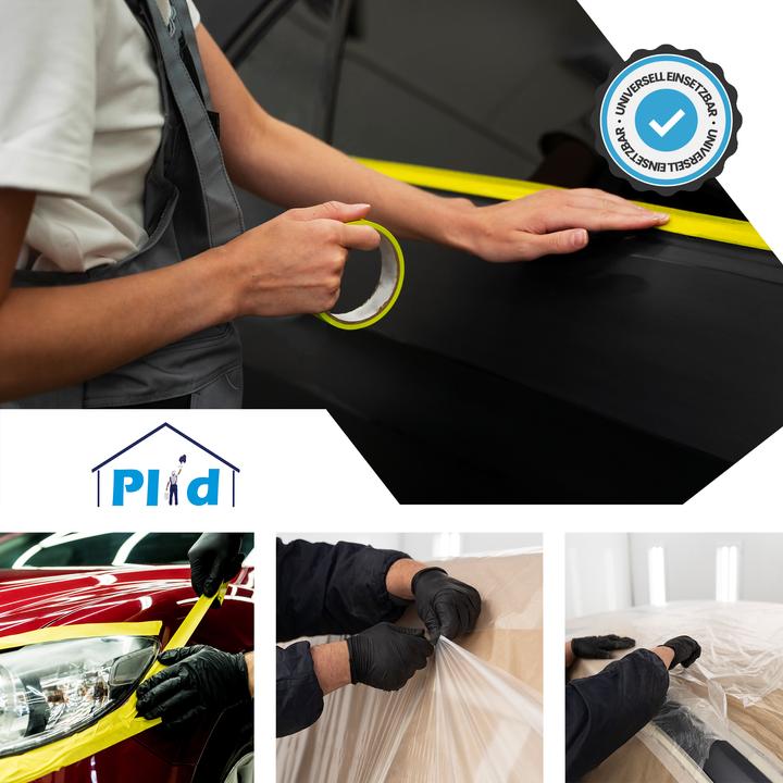 Actual product image Plid Goldband Malerkrepp water-repellent painter's tape wet-strength, 10 rolls (25 mm)