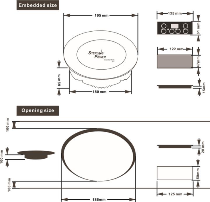 Produktbild Sterling Power Induktions Herdplatte