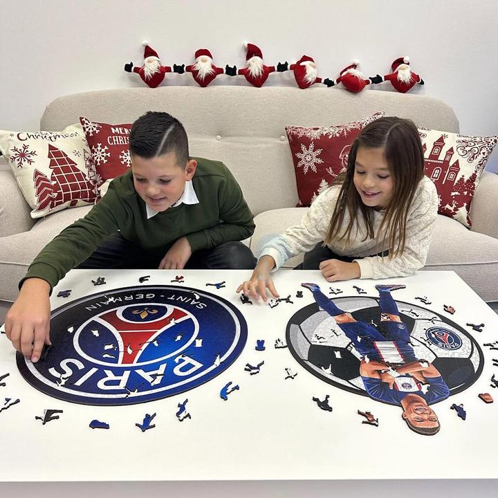 Produktbild Iconic PSG FC - Logo - Holz Puzzle Grösse L (500 Teile) (500 Teile)