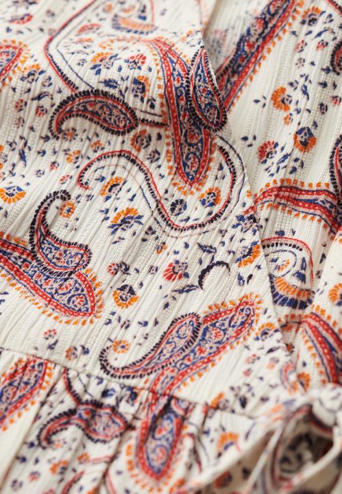 Actual product image Superdry Ss Printed Mini Wrap Dress (14)