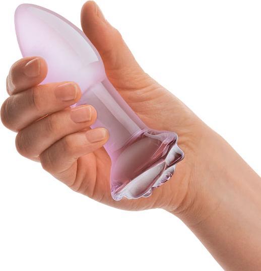 Actual product image Gläs Rosebud Glass Butt Plug