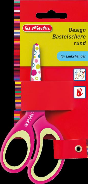 Produktbild Herlitz Bastelschere Design, rund, L„nge: 132 mm (13.20 cm)