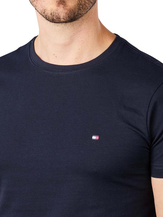 Actual product image Tommy Hilfiger Crew Neck T-Shirt Slim Fit Desert Sky (XL)