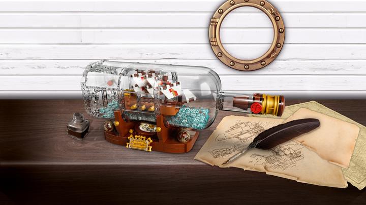 Produktbild LEGO Ideas Schiff in der Flasche (21313, LEGO Ideas, LEGO Seltene Sets)