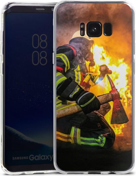Produktbild DeinDesign Silikon Hülle für Samsung Galaxy S8 Plus Handyhülle Case Smartphone Schutzhülle Feuer Feuerwehr (Samsung Galaxy S8+)