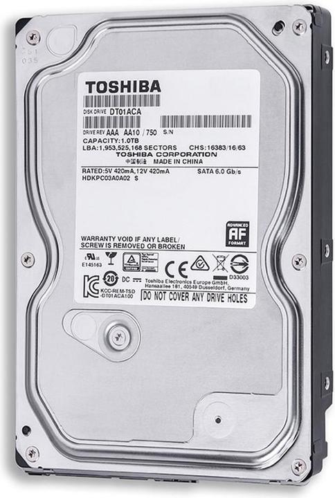 Produktbild Toshiba Dt01aca100 (1 TB, 3.5", CMR)