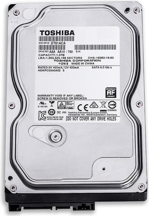 Produktbild Toshiba Dt01aca100 (1 TB, 3.5", CMR)