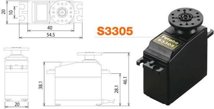 Actual product image Futaba Servo S3305