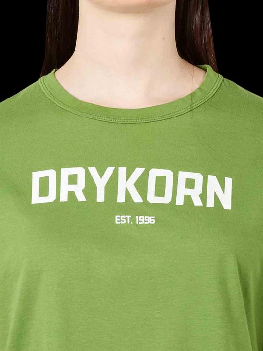 Actual product image Drykorn Round Neck Lunie T-Shirt Printed Green (S)