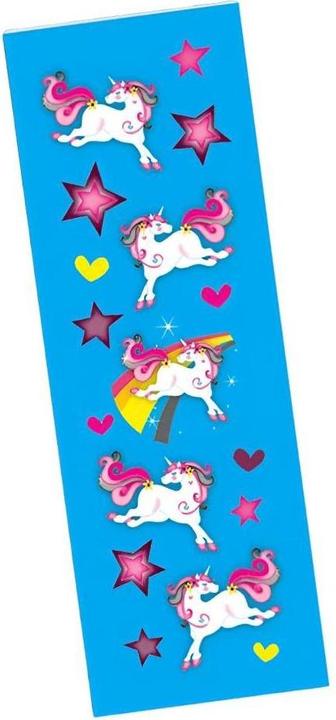 Produktbild Amscan Einhorn Blatt mit Stickern