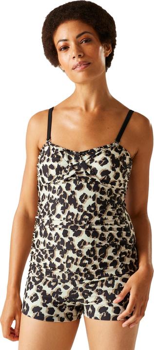 Actual product image Regatta Womens/Ladies Aceana III Leopard Print Tankini Top (40)
