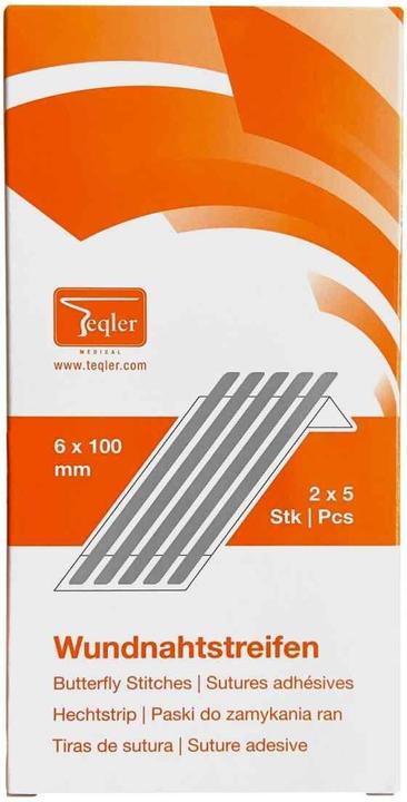 Actual product image Teqler Wound suture strips 6x100mm, 10 pcs. (10 x)